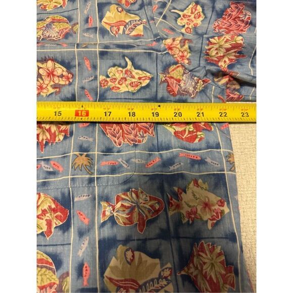 Reyn Spooner Size Medium Miles Fish Plant Hawaiian Vintage Men - Picture 4 of 5